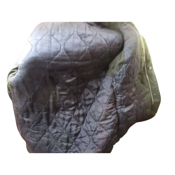 Vintage Men's Work Jacket Medium 1970's Heavy Quilt Lined Big Mac Blue Mechanic - Picture 11 of 14